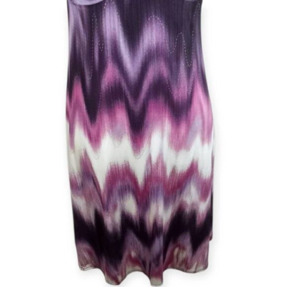 MATRI PURPLE & WHITE DRESS SZ.M EUC - Picture 3 of 6